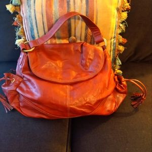 Tommy Hilfiger Women's shoulder bag. Cranberry